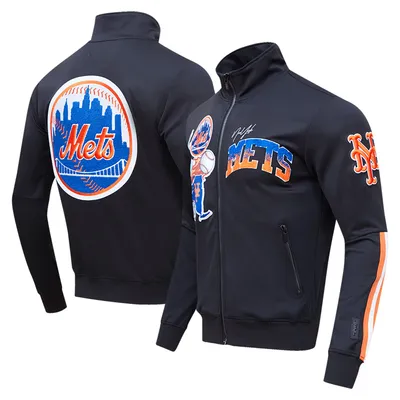 New York Mets Pro Standard Hometown Full-Zip Track Jacket - Black
