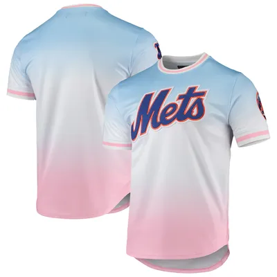 New York Mets Pro Standard Ombre T-Shirt - Blue/Pink