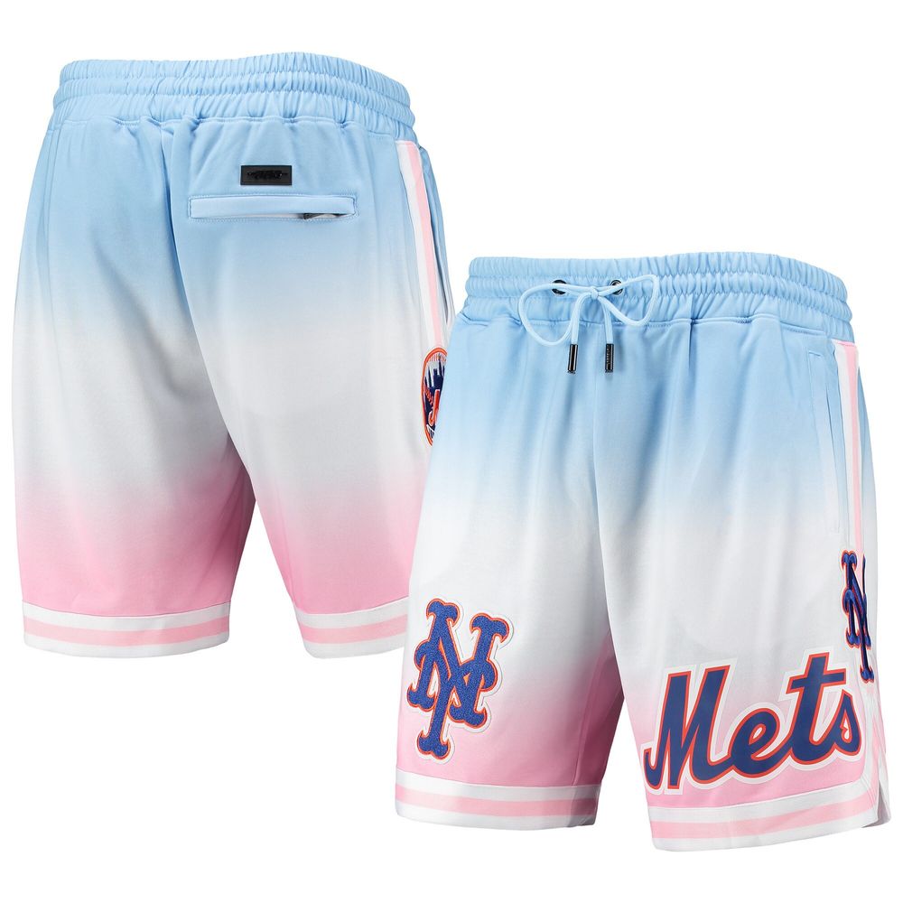 Men's Pro Standard Blue/Pink New York Mets Team Logo Ombre Shorts