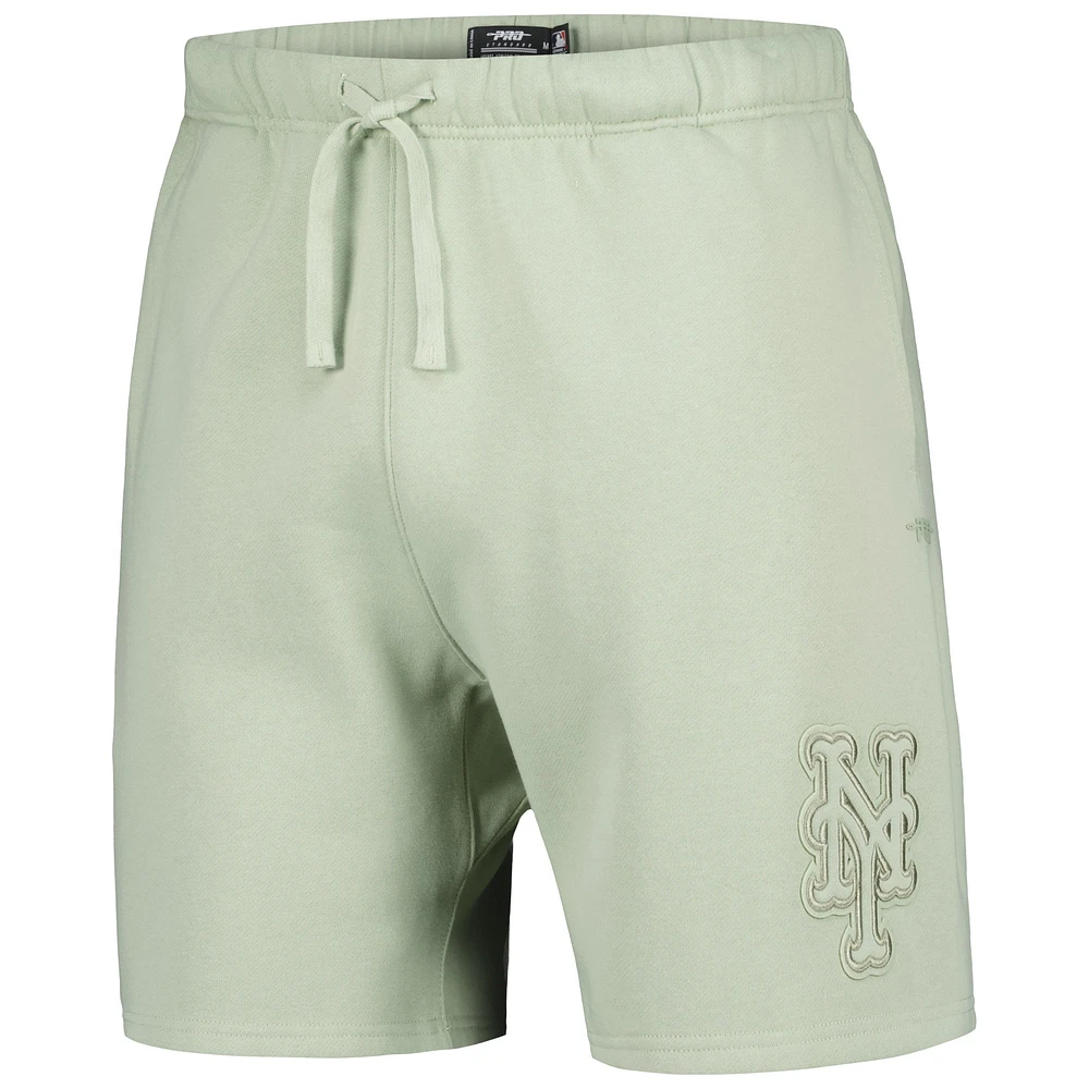 Men's Pro Standard Light Green New York Mets Neutral Fleece Shorts