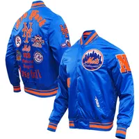Men's New York Mets Pro Standard Camo Satin Full-Snap Jacket