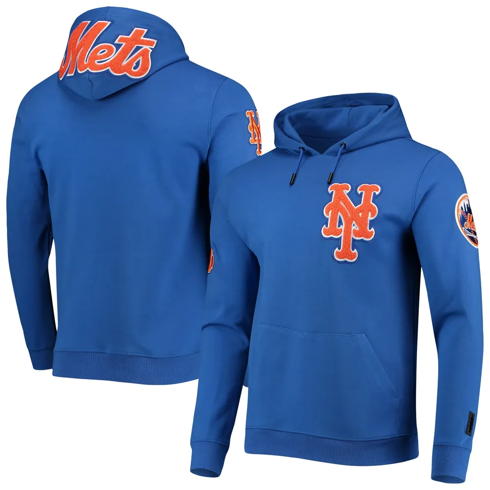 Lids New York Mets Mitchell & Ness Colorblocked Fleece Pullover Hoodie -  Royal/Orange