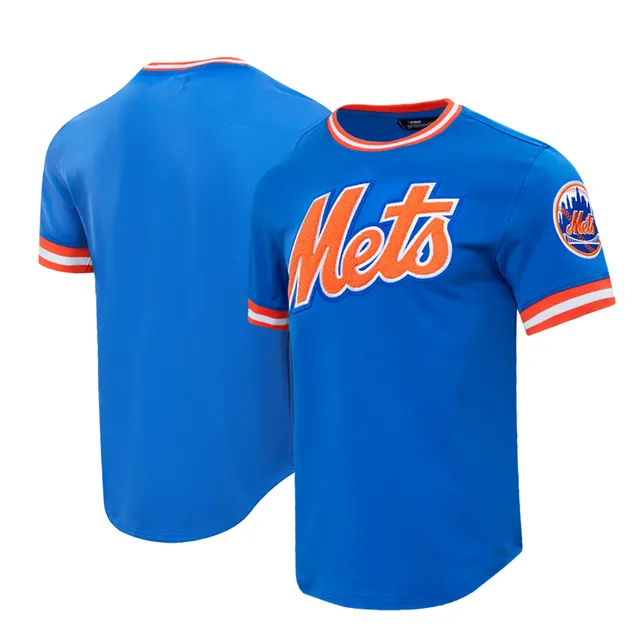 Men's New York Mets Stitches Heathered Royal Raglan T-Shirt