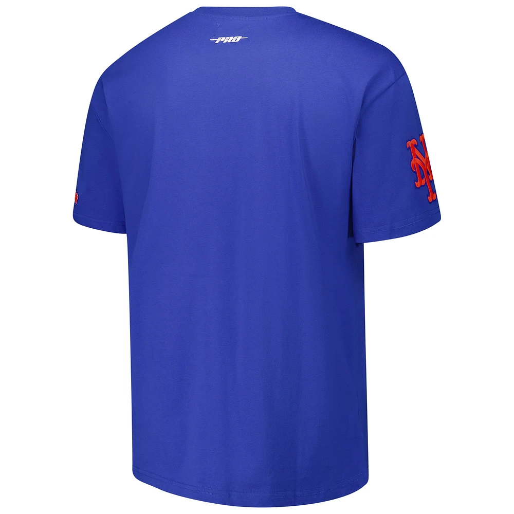 Men's Pro Standard Royal New York Mets Turn It Up Dropped Shoulder T-Shirt