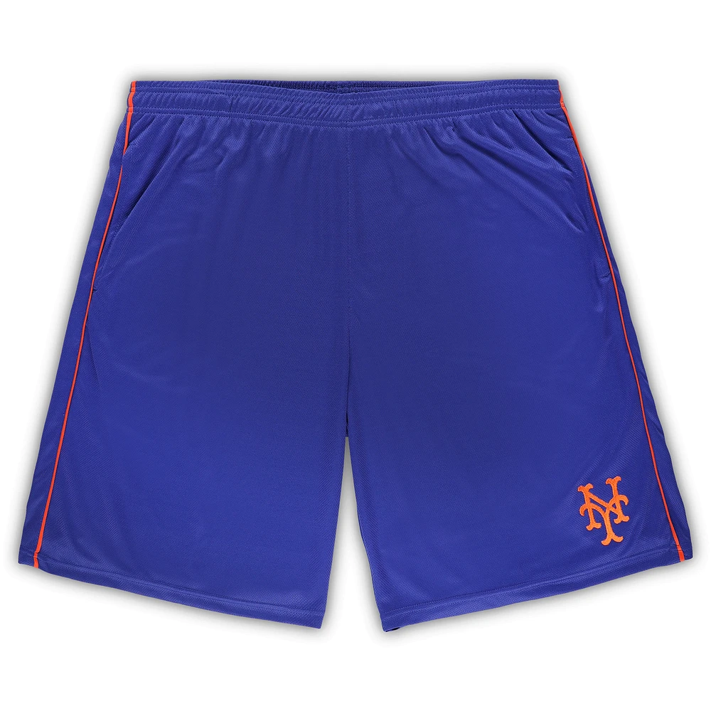 Men's Profile Royal New York Mets Big & Tall Mesh Shorts