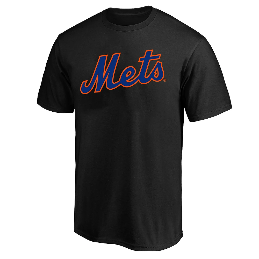 Men's Profile Francisco Lindor Black New York Mets Big & Tall Name Number T-Shirt