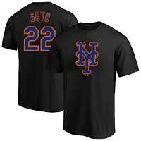 Men's Profile Juan Soto Black New York Mets Big & Tall Name Number T-Shirt