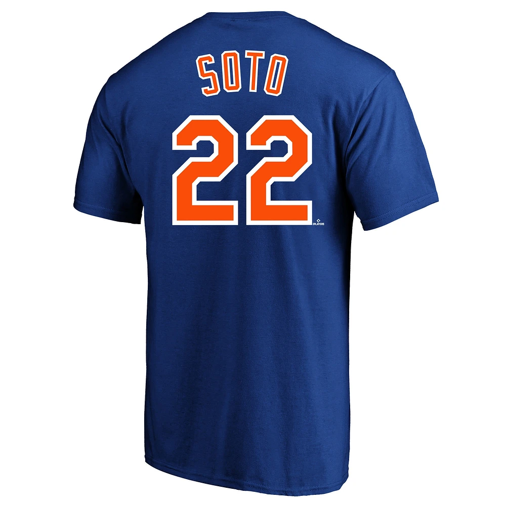 Profil pour hommes Juan Soto Royal New York Mets Big & Tall Nom et numéro T-shirt