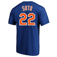 Men's Profile Juan Soto Royal New York Mets Big & Tall Name Number T-Shirt