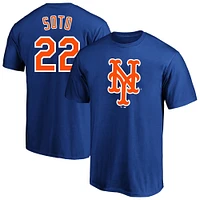 Profil pour hommes Juan Soto Royal New York Mets Big & Tall Nom et numéro T-shirt