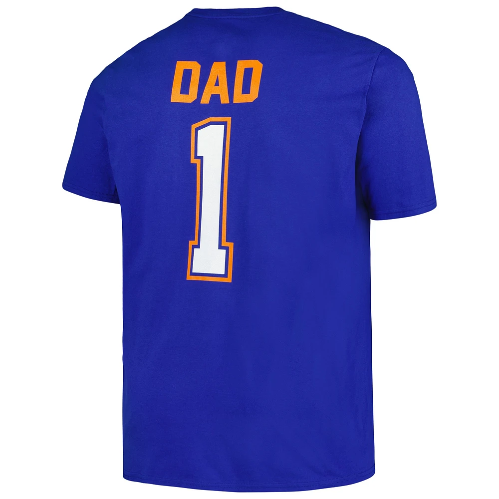 Men's Profile Royal New York Mets Big & Tall #1 Dad T-Shirt