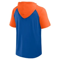 Men's Profile Royal New York Mets Big & Tall Short Sleeve Pullover Hoodie