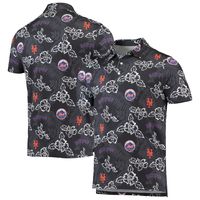 Men's Reyn Spooner Black New York Mets Performance Polo