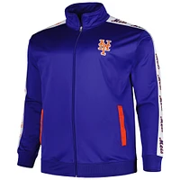 Royal New York Mets Big & Tall Veste de survêtement entièrement zippée en tricot pour homme