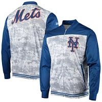 Veste à glissière intégrale Stitches Royal New York Mets pour homme