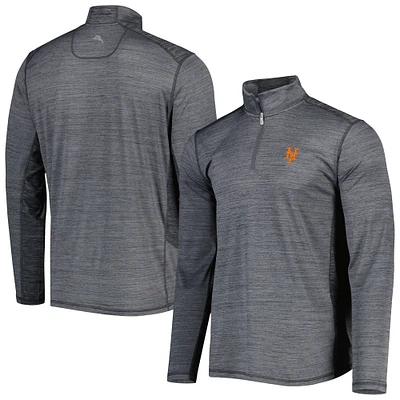 Haut à demi-zip Delray IslandZone des New York Mets de Tommy Bahama gris pour homme