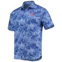 Men's Tommy Bahama Royal New York Mets Sport Reign Forest Fronds Button-Up Shirt