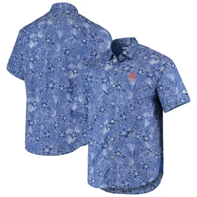 Lids Boston Red Sox Tommy Bahama Bay Back Panel Button-Up Shirt - Gray