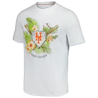 T-shirt Tommy Bahama blanc New York Mets Island League pour homme