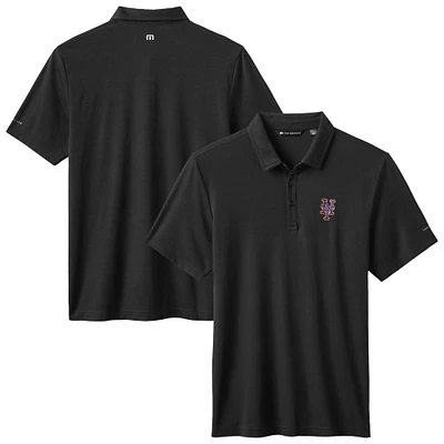 Men's TravisMathew Black New York Mets Playoff Pitch Polo
