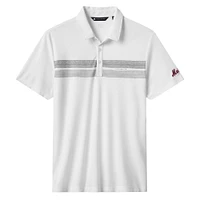 Polo tri-blend blanc Top Recruit des Mets de New York pour homme TravisMathew