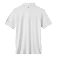 Polo tri-blend blanc Top Recruit des Mets de New York pour homme TravisMathew