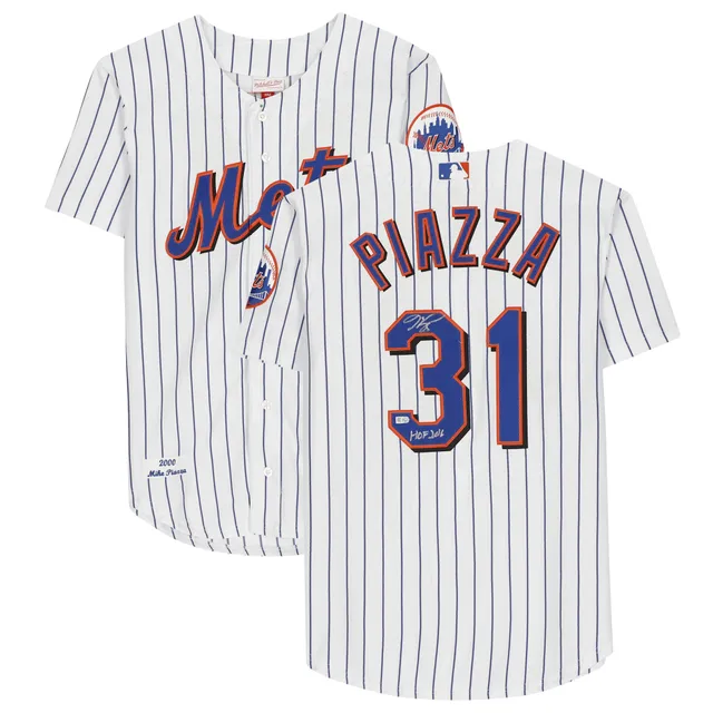 New York Mets Mitchell and Ness Batting Practice Pullover Cooperstown Jersey