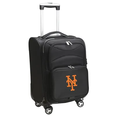 New York Mets MOJO 21" Soft Side Spinner Nylon Carry-On Luggage - Black