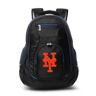 New York Mets MOJO Trim Color Laptop Backpack - Black