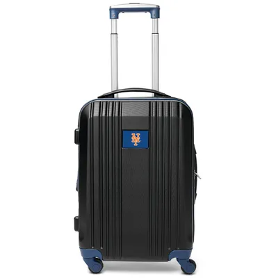 New York Mets MOJO 21" Hardcase Two-Tone Spinner Carry-On - Navy