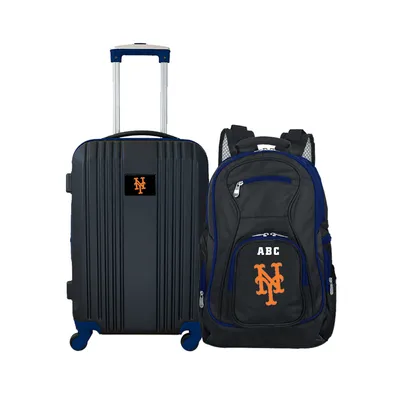 New York Mets MOJO Personalized Premium 2-Piece Backpack & Carry-On Set