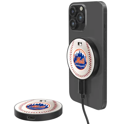 New York Mets 10-Watt Baseball Design Wireless Magnetic Charger