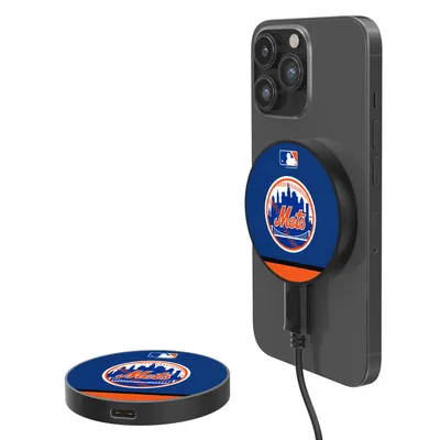 New York Mets 10-Watt Stripe Design Wireless Magnetic Charger
