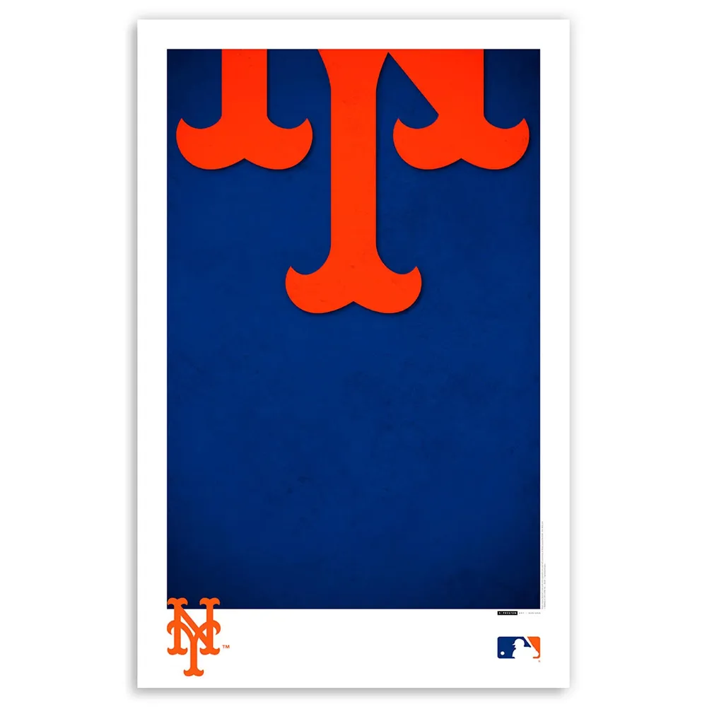 New York Mets Mrs. Met 12'' x 12'' Minimalist Mascot Poster Print