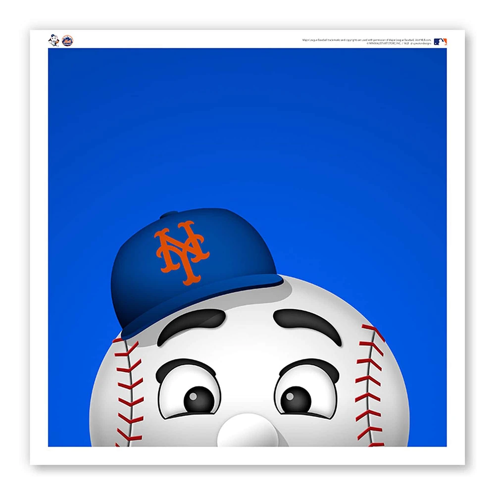 Mets de New York 30,5 x 30,5 cm M. Met Poster imprimé