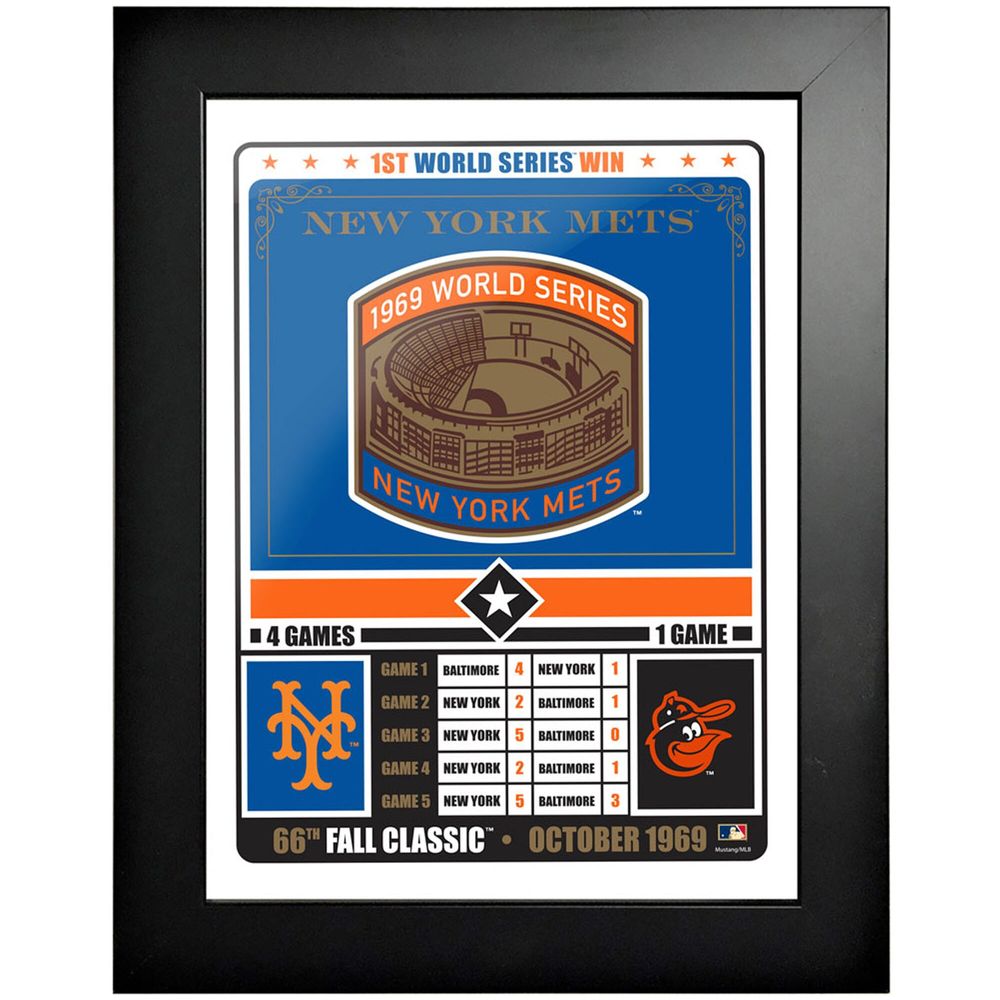 New York Mets - 12'' x 16'' 1969 Fall Classic Framed Photo