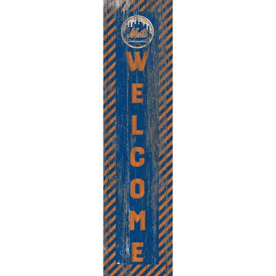 New York Mets 12'' x 48'' Door Leaner Welcome Sign