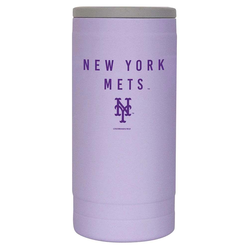 New York Mets 12oz. Lavender Soft Touch Slim Coolie