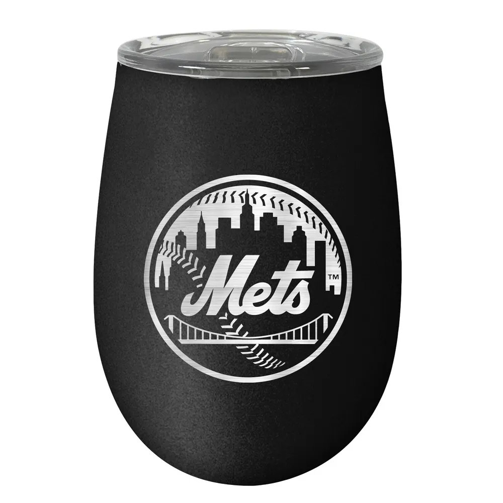 MLB New York Mets Personalized Black Stainless Steel Tumbler 