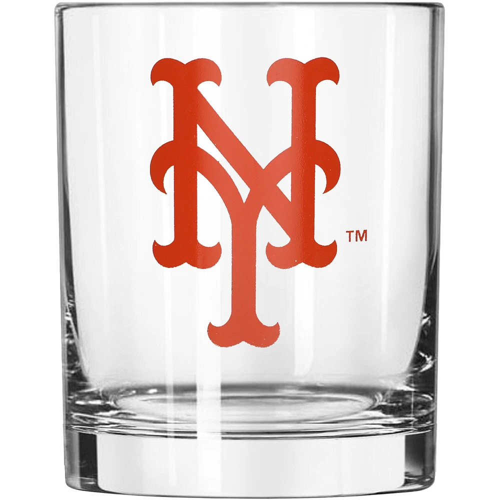 Mets de New York 14oz. Verre à roches pour le jour du match