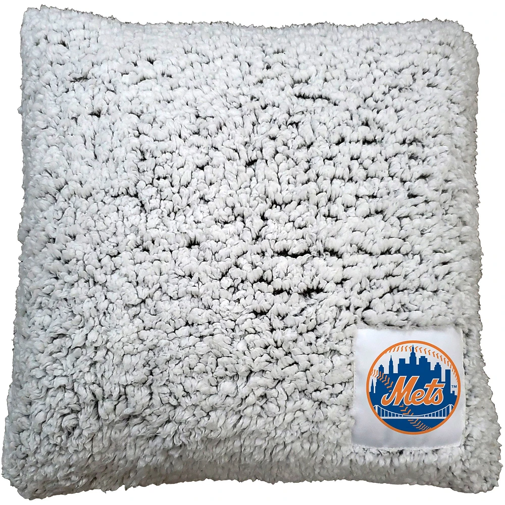 Oreiller Frosty Sherpa 16'' x 16'' Mets de New York