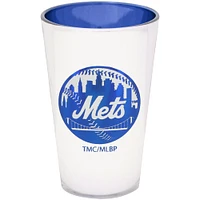 Mets de New York 16 oz. Verre à pinte électrolytique