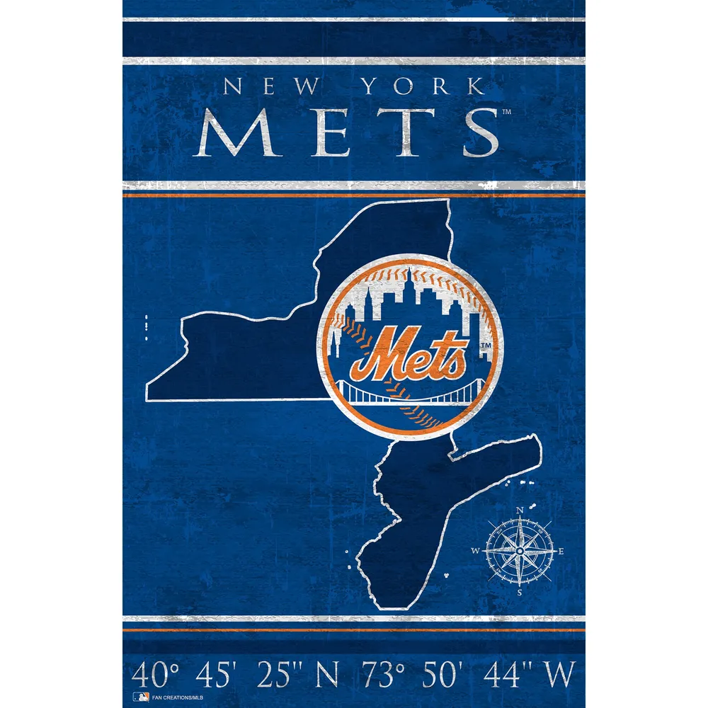 New York Mets 17 x 26 Coordinates Sign