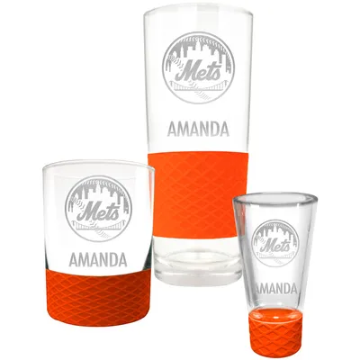 New York Mets 3-Piece Personalized Homegating Drinkware Set