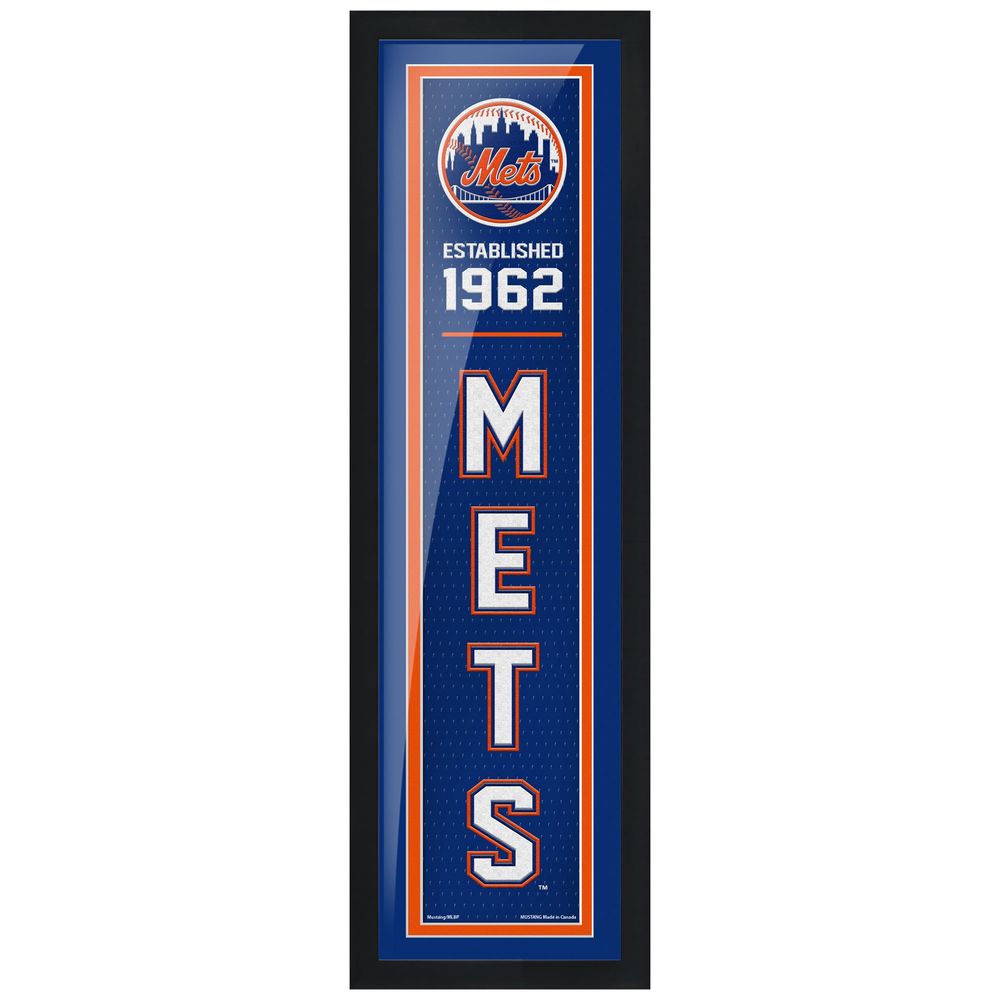 New York Mets - 6'' x 22'' Established Framed Artwork