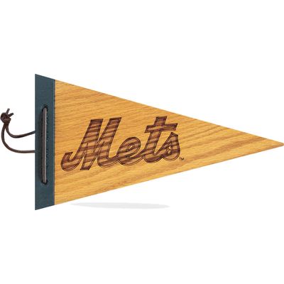 New York Mets 7" x 12" Wood Pennant