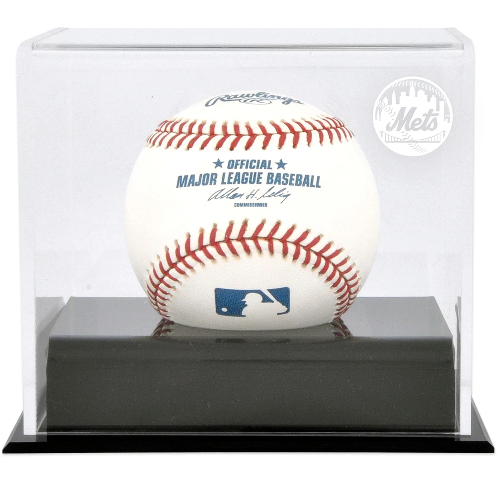 Vitrine avec logo du cube de baseball des Mets de New York