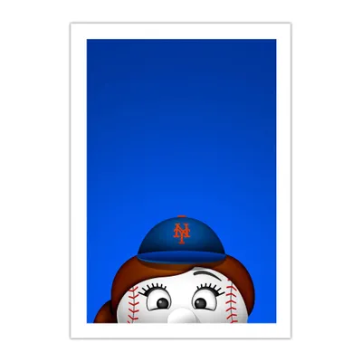 New York Mets Mascot 14" x 20" Minimalist Art Giclee