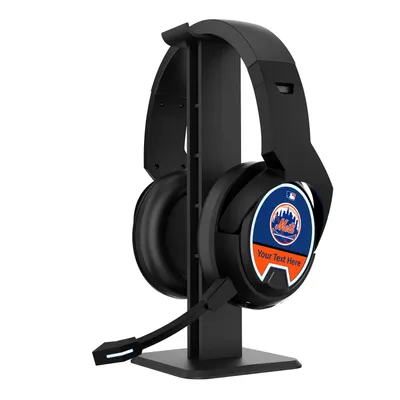 New York Mets Personalized Bluetooth Gaming Headphones & Stand