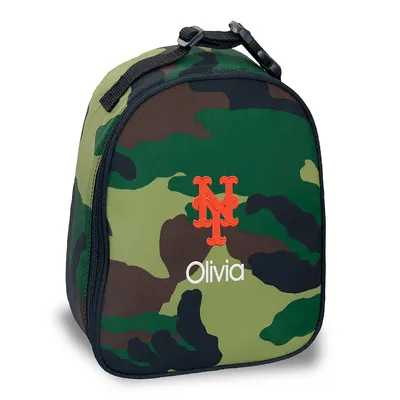 New York Mets Personalized Camouflage Insulated Bag